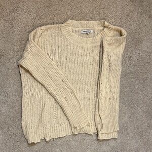 Urban Outfitters Cream Knit Sweater